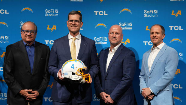 joe hortiz jim harbaugh spanos